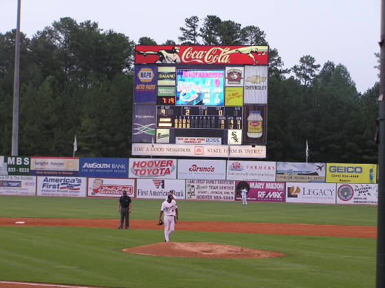 The Scoreboard at Hoover Metropolitan Stadium